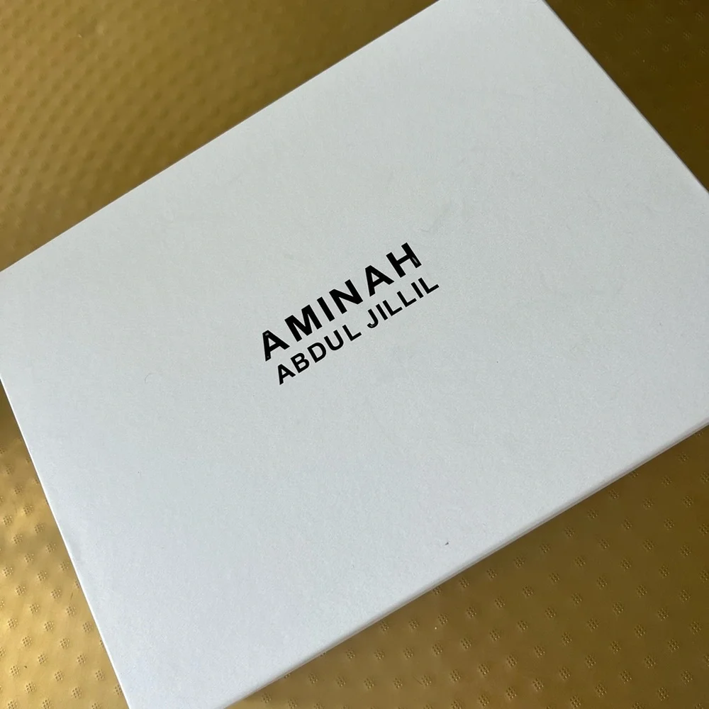 Aminah Abdul Jillil Bow Pump Black Polka Dot Mesh Suede - Picture 12 of 13